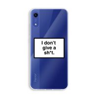 Don't give a shit: Honor Play 8A Transparant Hoesje