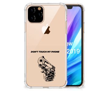 Apple iPhone 11 Pro Anti Shock Case Gun Don't Touch My Phone