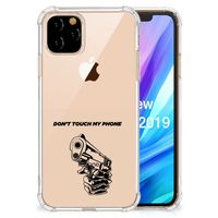 Apple iPhone 11 Pro Anti Shock Case Gun Don't Touch My Phone - thumbnail