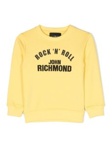 John Richmond Junior sweat Ociuk à logo imprimé - Jaune