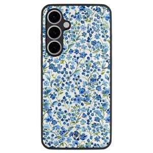 Samsung Galaxy S24 FE hoesje - Vintage blue floral