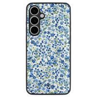 Samsung Galaxy S24 FE hoesje - Vintage blue floral