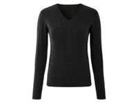 esmara Gebreide dames trui (Zwart, L (44/46))