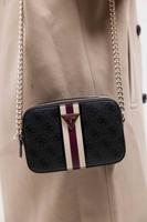 Guess Coal Logo Crossbody Tas Dames Zwart - Maat One Size - Kleur: Zwart | Soccerfanshop Guess Coal Logo Crossbody Tas Dames Zwart - Maat One Size - Kleur: Zwart | Soccerfanshop