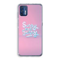 Sorry not sorry: Motorola Moto G9 Plus Transparant Hoesje Sorry not sorry: Motorola Moto G9 Plus Transparant Hoesje
