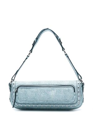 BY FAR sac porté épaule Maddy clouté - Bleu