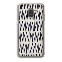 Marrakech Zigzag: Samsung Galaxy A8 (2018) Transparant Hoesje