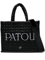 Patou grand sac à main Patou à design matelassé - Noir