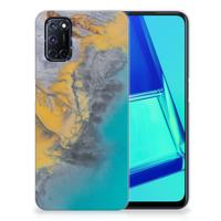 OPPO A52 | A72 | TPU | Siliconen hoesje | Marble Blue Gold