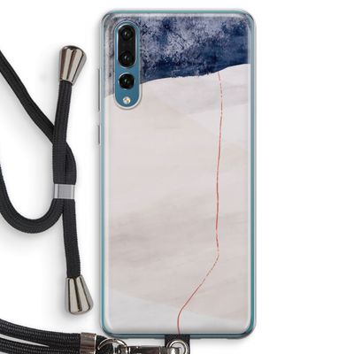 Stone White: Huawei P20 Pro Transparant Hoesje met koord