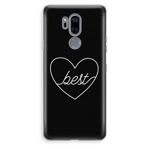 Best heart black: LG G7 Thinq Transparant Hoesje