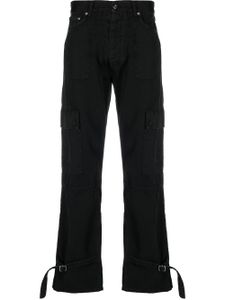 Off-White pantalon cargo à détail de boucle - Noir