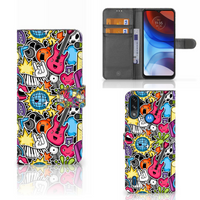 Motorola Moto E7i Power | E7 Power Wallet Case met Pasjes Punk Rock - thumbnail