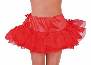 Petticoat kort rood met tunnel