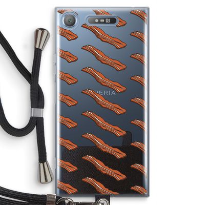 Bacon to my eggs #2: Sony Xperia XZ1 Transparant Hoesje met koord