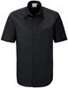 Hakro 122 1/2 sleeved shirt MIKRALINAR® Comfort - Black - XS