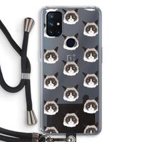 It's a Purrr Case: OnePlus Nord N10 5G Transparant Hoesje met koord