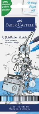 Faber Castell Sketchmarker Goldfaber - etui 6 stuks - Product design