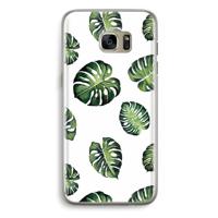 Tropische bladeren: Samsung Galaxy S7 Edge Transparant Hoesje - thumbnail