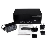 StarTech.com 4-poort 3x Monitor DVI USB KVM-switch met Audio en USB 2.0-hub - thumbnail