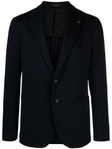 Tagliatore blazer en jersey à simple boutonnage - Bleu