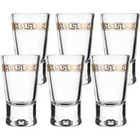 Shotglaasjes - 12x - gold collection - 25 ml - glas - borrelglazen - thumbnail