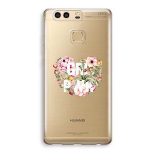 GRL PWR Flower: Huawei P9 Transparant Hoesje