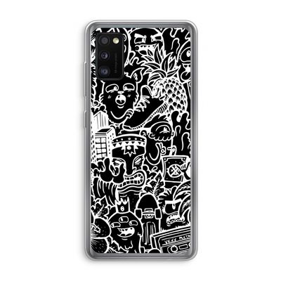 Vexx Black Mixtape: Samsung Galaxy A41 Transparant Hoesje