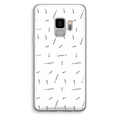 Hipster stripes: Samsung Galaxy S9 Transparant Hoesje