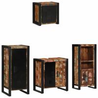Badkamermeubelset met plank 4 pcs Multikleur 40 x 35 x 90 cm