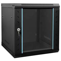 Netwerk kabinet met opslag Zwart 53 x 60 x 60 cm Staal