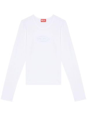 Diesel t-shirt T-Angie à manches longues - Blanc