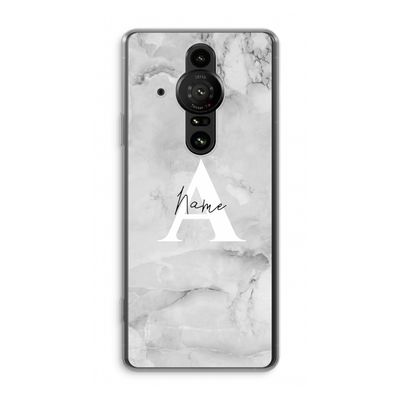 Ivory Marble: Sony Xperia Pro-I Transparant Hoesje