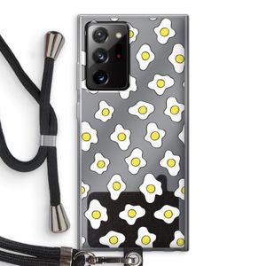 Spiegeleitjes: Samsung Galaxy Note 20 Ultra / Note 20 Ultra 5G Transparant Hoesje met koord