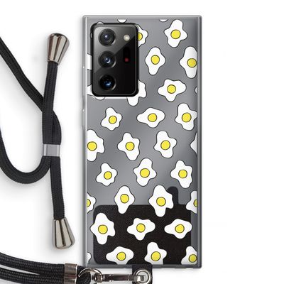 Spiegeleitjes: Samsung Galaxy Note 20 Ultra / Note 20 Ultra 5G Transparant Hoesje met koord
