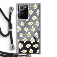 Spiegeleitjes: Samsung Galaxy Note 20 Ultra / Note 20 Ultra 5G Transparant Hoesje met koord