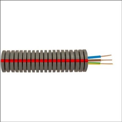 Pipelife Preflex flex 16mm met 3x2,5mm Bruin Blauw Geel/Groen Rol 100 meter