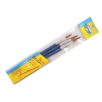 Centrum Penselen - set van 3x stuks - schilderen - kwasten - hobby - schoolspullen