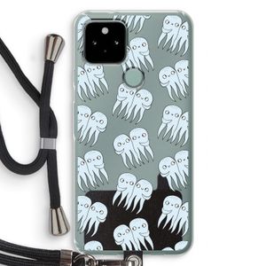 Octopussen: Pixel 5 Transparant Hoesje met koord