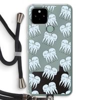 Octopussen: Pixel 5 Transparant Hoesje met koord Octopussen: Pixel 5 Transparant Hoesje met koord