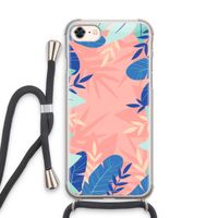 Tropisch: iPhone 7 Transparant Hoesje met koord