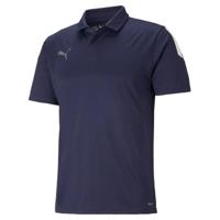 PUMA TeamLIGA Sideline Polo Donkerblauw Wit