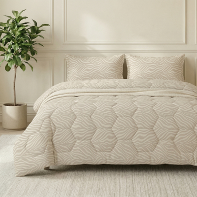 Wasbaar Easy Dekbed Zonder Overtrek - Zonder Overtrek - Wood Grain - Dekbed-Discounter.nl