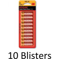 100 Stuks (10 Blisters a 10 st) Kodak ZINC super heavy duty AA - thumbnail