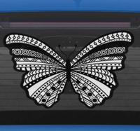 Etnische vlinder autosticker - thumbnail