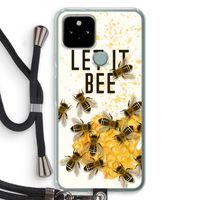 Let it bee: Pixel 5 Transparant Hoesje met koord