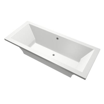 Xenz Society Duobad - 190x80x53 - afvoer Midden - acryl - wit 6885-01