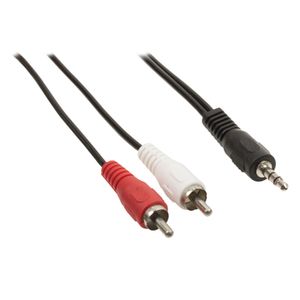 Valueline VLAP22200B15 audio kabel 1,5 m 3.5mm 2 x RCA Zwart, Rood, Wit