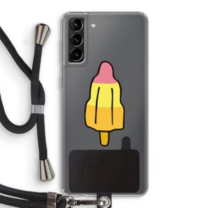 Raketijsje: Samsung Galaxy S21 Plus Transparant Hoesje met koord