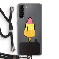 Raketijsje: Samsung Galaxy S21 Plus Transparant Hoesje met koord